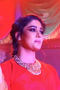 Actress Nayanthara @ Mookuthi Amman 2 Movie Pooja Stills