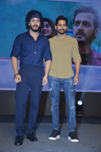 Akhil Akkineni, Naga Chaitanya @ Most Eligible Bachelor Pre Release Event Stills