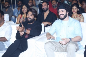 Allu Arjun, Akhil Akkineni @ Most Eligible Bachelor Success Meet Stills