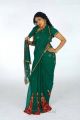 Telugu Actress Mounika in Green Saree Photo Shoot Stills