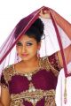 Telugu Actress Mounika Long Anarkali Dress Photo Shoot Stills