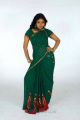 Telugu Actress Mounika in Green Saree Photo Shoot Stills