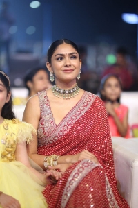 Actress Mrunal Thakur Saree Pictures @ Hi Nanna Pre-Release