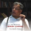 Girish Karnad as the grandfather in Mugamoodi Songs Release Invitation Posters