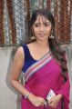 Muktha Bhanu Photos in Dark Pink Saree with Blue Sleeveless Blouse