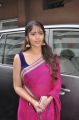 Actress Muktha George Hot Photos in Dark Pink Saree