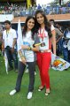 Genelia, Lakshmi Rai at CCL 2 Semi Final Match Stills