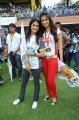 Genelia, Lakshmi Rai at CCL 2 Semi Final Match Stills