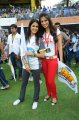 Genelia, Lakshmi Rai at CCL 2 Semi Final Match Stills