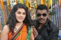 Tapsee, Lawrence at Muni 3 Movie Opening Stills