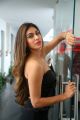 Officer Actress Myra Sareen Hot Stills in Black Dress