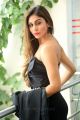 Officer Actress Myra Sareen Hot Stills in Black Dress