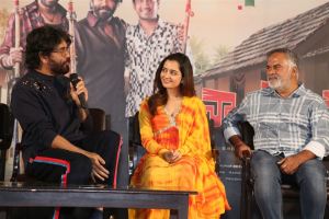 Nagarjuna, Ashika Ranganath, Srinivasaa Chitturi @ Naa Saami Ranga Thank You Meet Stills