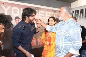 Nagarjuna, Ashika Ranganath, Srinivasaa Chitturi @ Naa Saami Ranga Thank You Meet Stills