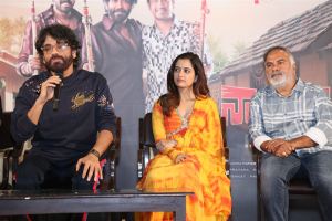 Nagarjuna, Ashika Ranganath, Srinivasaa Chitturi @ Naa Saami Ranga Thank You Meet Stills