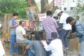 MS Baskar, Powerstar Srinivasan at Naalu Ponnu Naalu Pasanga Shooting Spot Stills