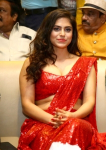 Maa Ishtam Actress Naina Ganguly Red Saree Pics