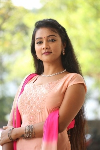 Telugu Actress Nainisha Photos in Churidar Dress