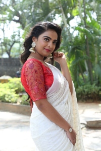 Seetharamapuramlo Movie Actress Nandini in White Saree Photos