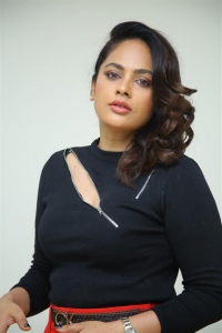 Actress Nandita Swetha Pictures @ Oka Manchi Ghost Press Meet