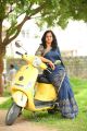 Actress Nanditha Raj Blue Saree Photoshoot for Vishwamitra Movie Images