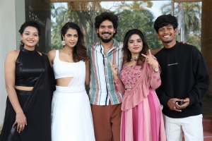 Yamini Bandaru, Pooja Kiran, Sudhakar Komakula, Arati Podi @ Narayana & Co Movie Teaser Launch Stills