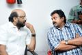 S Radhakrishna, VV Vinayak at Nayak Movie Working Stills