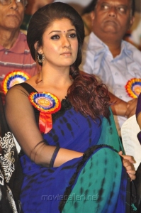 Beautiful Nayantara Saree Stills at Nandi Awards 2011 Function