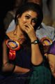 Cute Nayanthara Blue Saree Stills at Nandi Awards 2011 Function