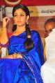 Nayanthara Blue Saree Photos