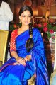 Nayanthara Blue Saree Photos