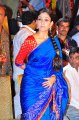 Nayanthara Blue Saree Photos