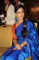 Nayanthara Blue Saree Photos