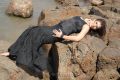 Actress Nayantara Hot Stills in Black Dress