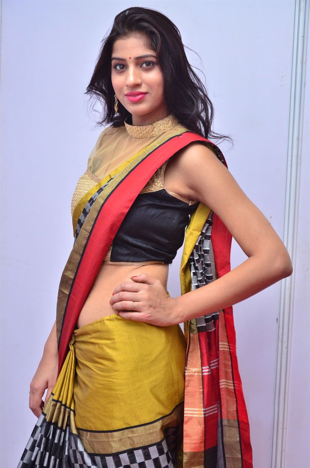 Naziya Khan Hot in Saree Stills @ Kala Silk Expo Launch | Moviegalleri.net