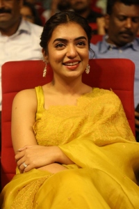 Actress Nazriya Nazim Fahadh Latest Images in Golden Yellow Saree