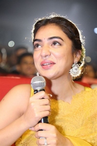 Actress Nazriya Nazim in Golden Yellow Saree Images