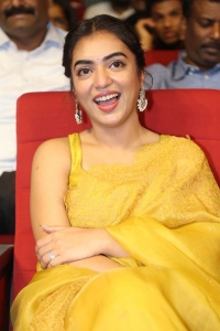 Actress Nazriya Nazim Fahadh Latest Images in Golden Yellow Saree