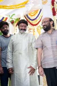 Balakrishna, S. Radha Krishna @ NBK109 Movie Pooja Stills