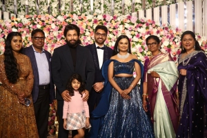 Allu Arjun @ Neelima Guna Wedding Reception Photos