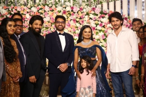 Allu Arjun, Mahesh Babu @ Neelima Guna Wedding Reception Photos