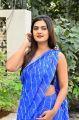 Actress Neha Deshpande Blue Saree Photos