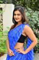 Actress Neha Deshpande Blue Saree at Trendz Exhibition