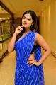 Actress Neha Deshpande in Hot Blue Saree Photos