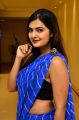 Actress Neha Deshpande Blue Saree Hot Photos