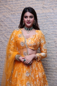 Actress Nidhhi Agerwal Pictures @ Hero Movie Pre-Release