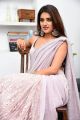 Actress Nidhi Agarwal Saree Pics @ iSmart Shankar Interview