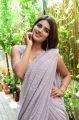 Actress Nidhi Agarwal Saree Pics @ iSmart Shankar Interview