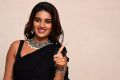 Actress Nidhhi Agerwal Black Saree Images @ iSmart Shankar Pre Release