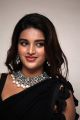 Actress Nidhhi Agerwal Black Saree Images @ iSmart Shankar Pre Release